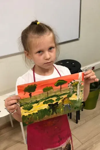 Пейзажи на уроке ИЗО