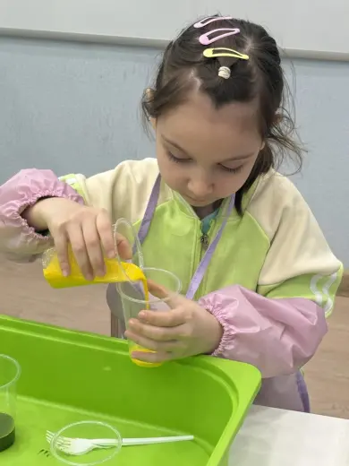 опыт с красками