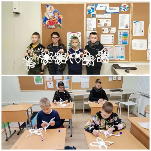 Делаем бумажные снежинки