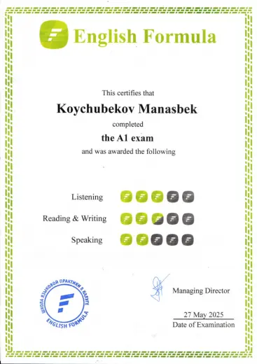 Koychubekov Manasbek A1