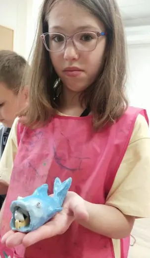 Морские животные из глины