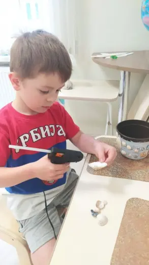 Украшение цветочных горшков