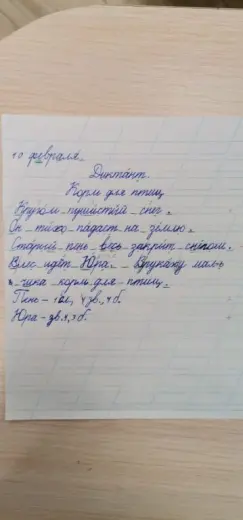 Первый диктант