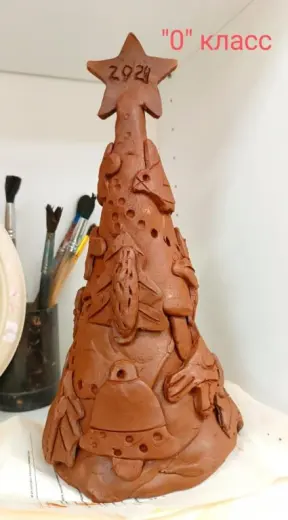 елки из глины